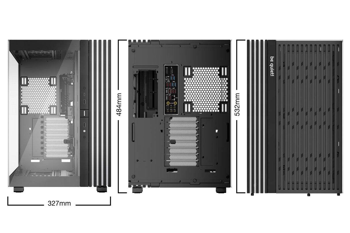 Boitier Grand Tour E-ATX be quiet! Light Base 900 DX RGB avec panneaux vitrés (Noir)