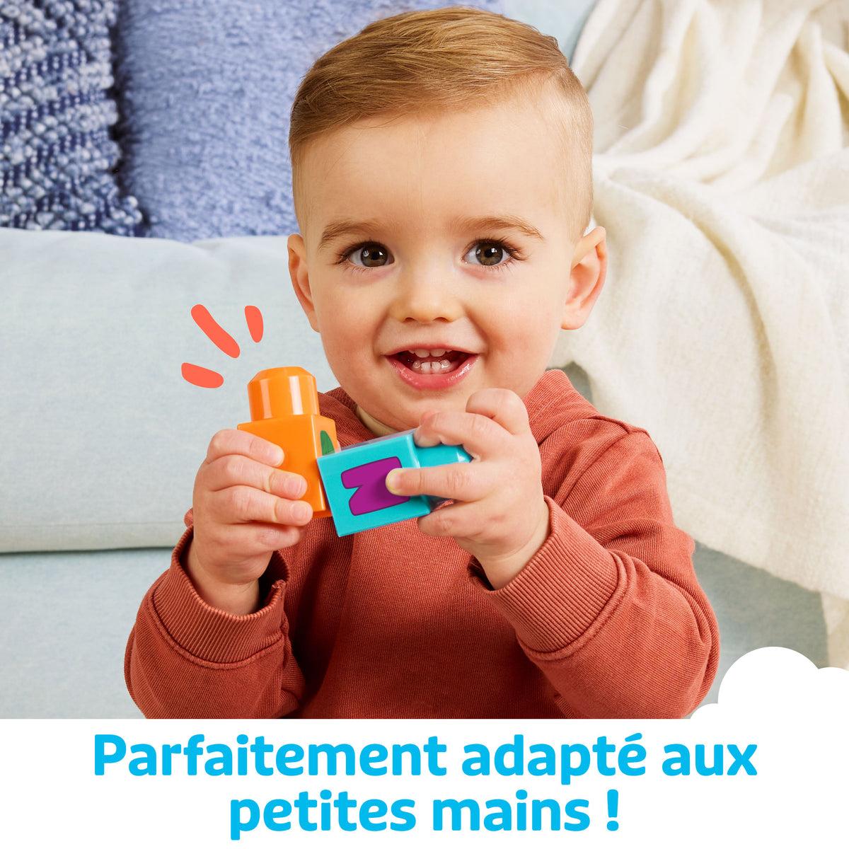 Mega Bloks - Le Train de l'Alphabet - Jouet de construction - 12 mois et + FWK22
