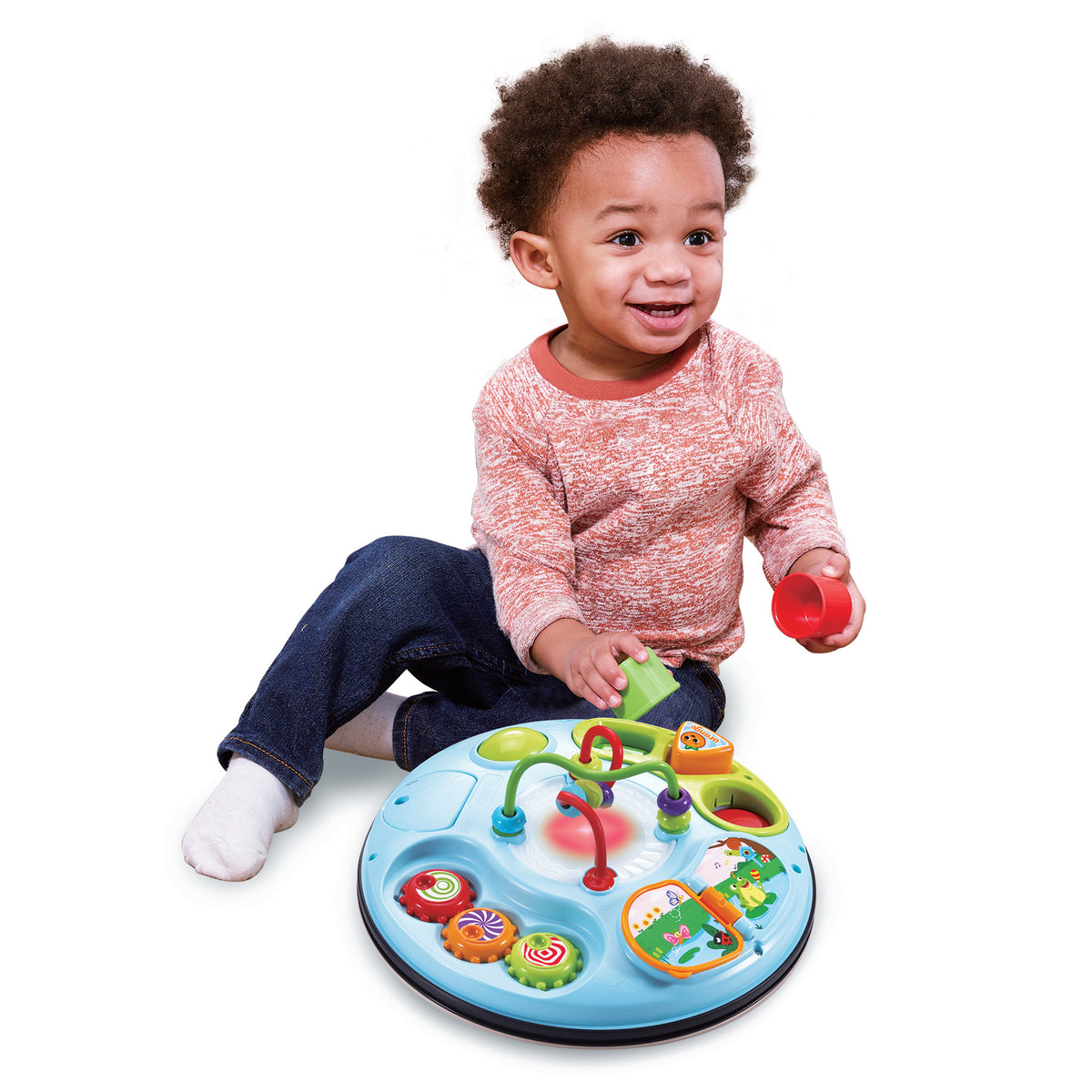 Table d'activités évolutive VTECH BABY - Nature - Jouet en bois certifié FSC - 9 mois a 4 ans
