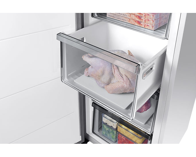 Congélateur armoire - SAMSUNG - RZ32C7AEEWW - 323 L - Classe E - 4 tiroirs - Connecté - Blanc