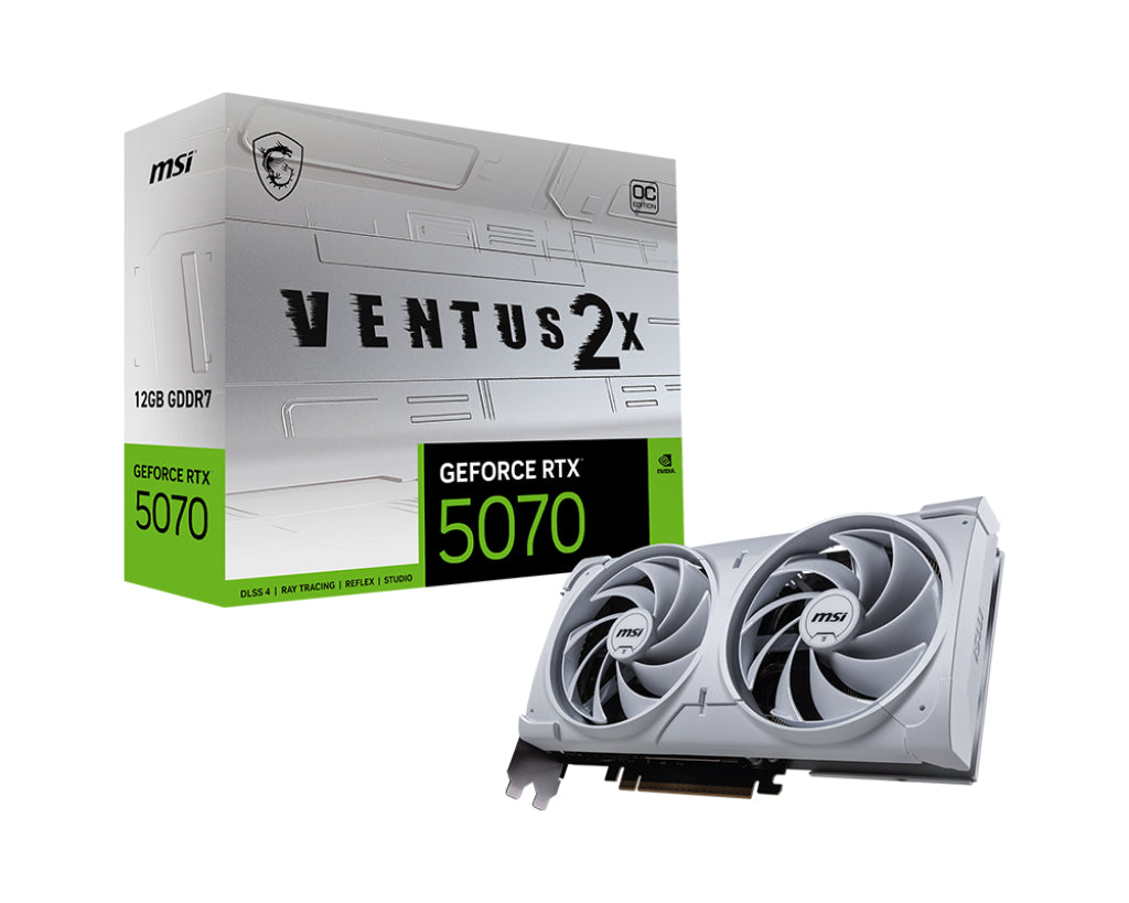 Carte Graphique MSI GeForce RTX 5070 Ventus 2X OC White