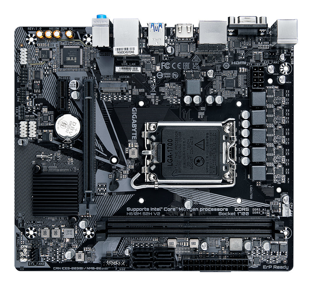 Carte Mére Gigabyte H610M S2H V2 DDR5 (Intel LGA 1700) Micro ATX
