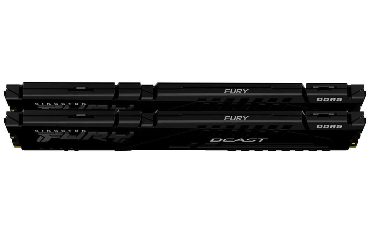 Kit Barrettes mémoire 32Go (2x16Go) DIMM DDR5 Kingston Fury Beast 5600MHz (Noir)