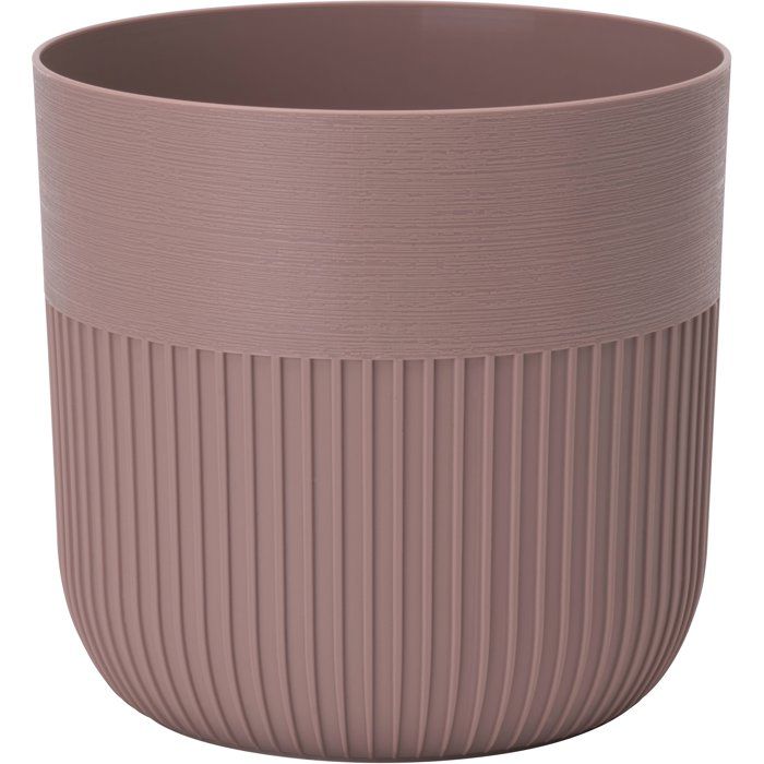 Pot de fleurs rond - GARDEN ID - Luca Grande - Ř 30 - 17 L - H 30 cm - Cacao