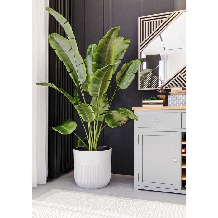 Pot de fleurs rond - GARDEN ID - Luca Grande - Ø 40 - 41 L - H 40 cm - Blanc