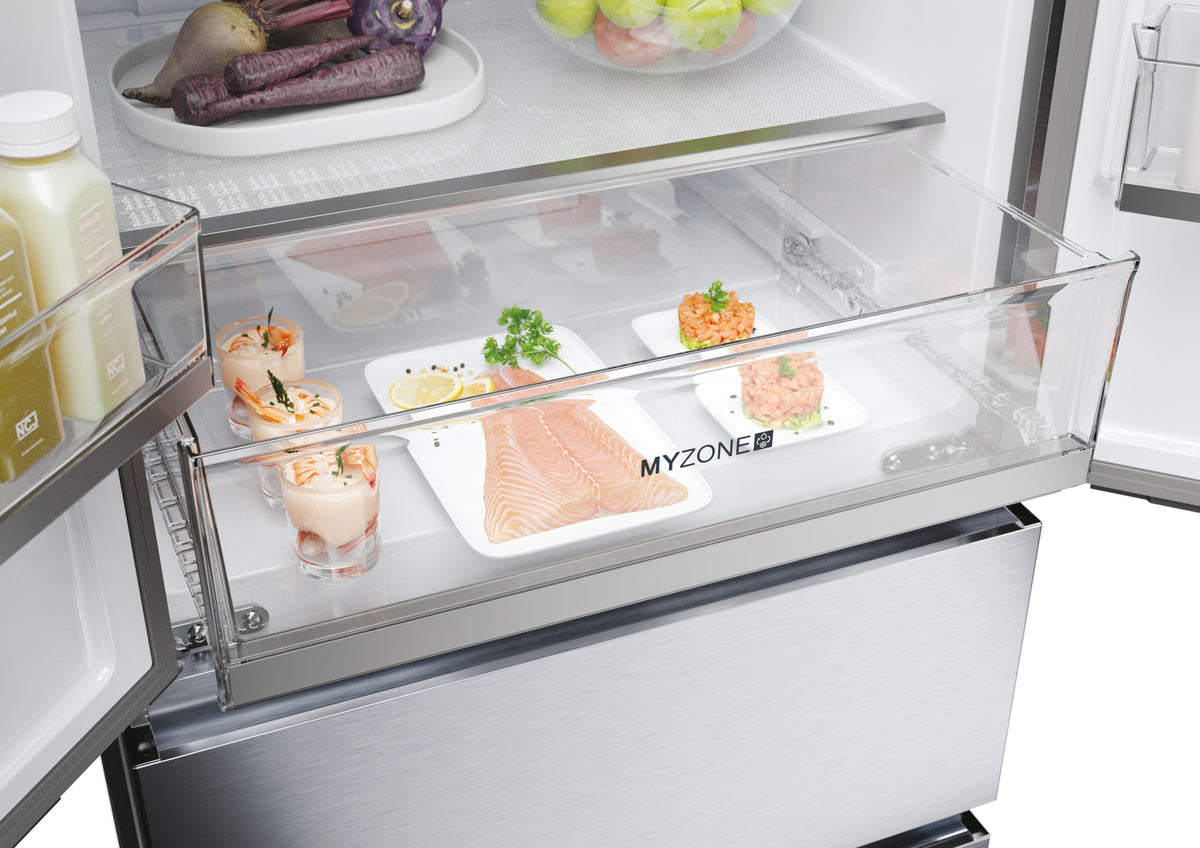 Réfrigérateur Multi-Portes - HAIER - HFR5719ENMG - 446L - No Frost - 4 Portes - Silver