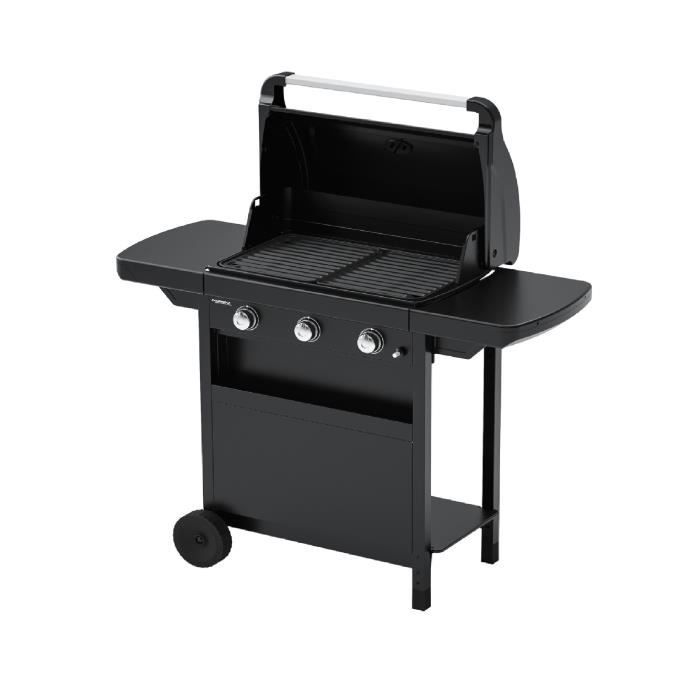 CAMPING GAZ - Barbecue gaz CLASS 3L COMPACT 3 br˚leurs en acier - Surface de cuisson 60x35 cm - L 124 x P 55 x H 109 cm