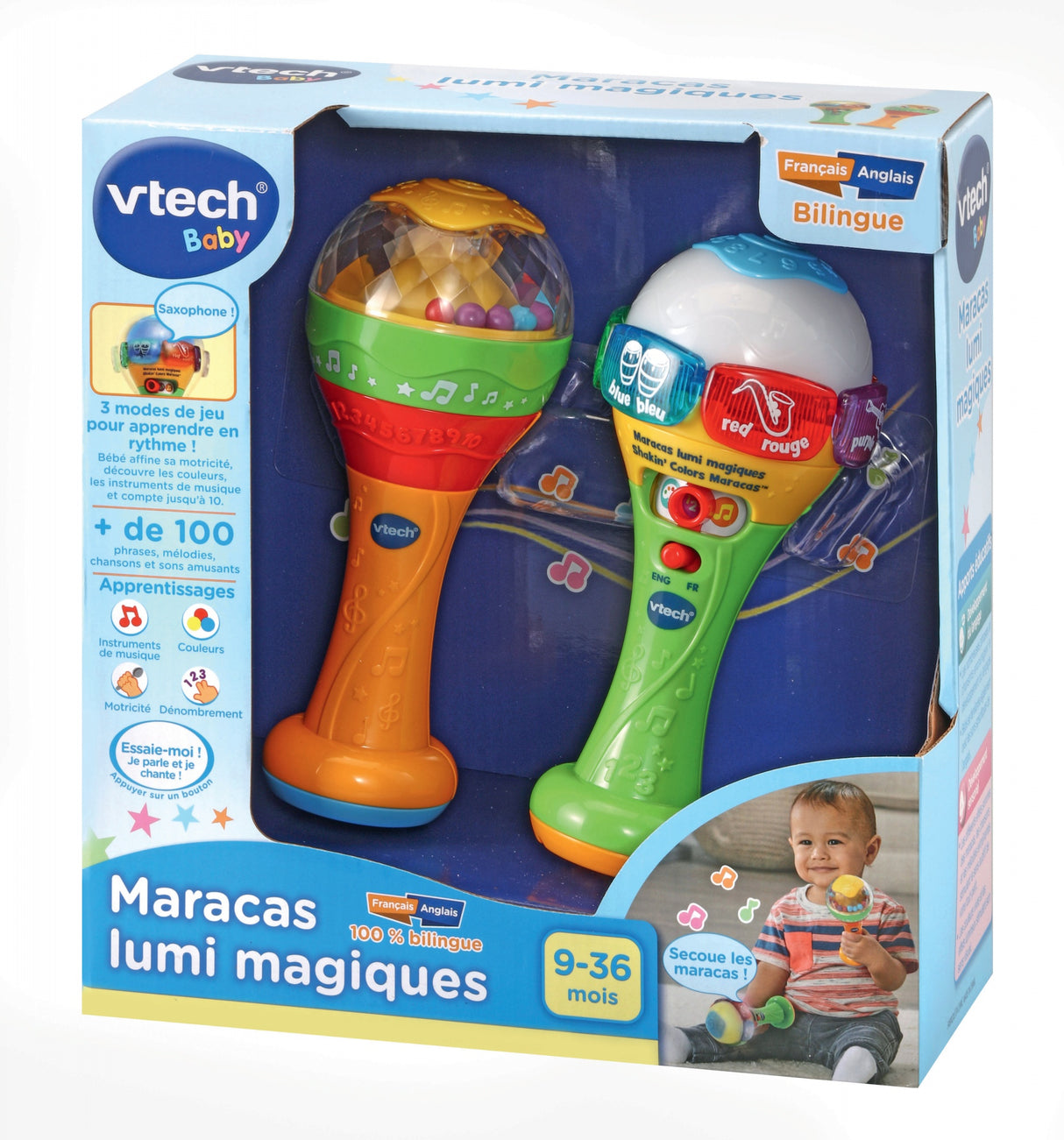 VTECH BABY - Maracas Lumi Magiques - Jouet Musical