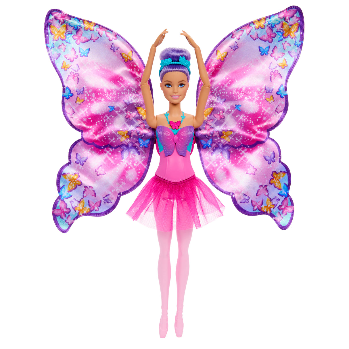 Barbie-De Danseuse a Papillon-Poupée transformation 2 en 1 HXJ10