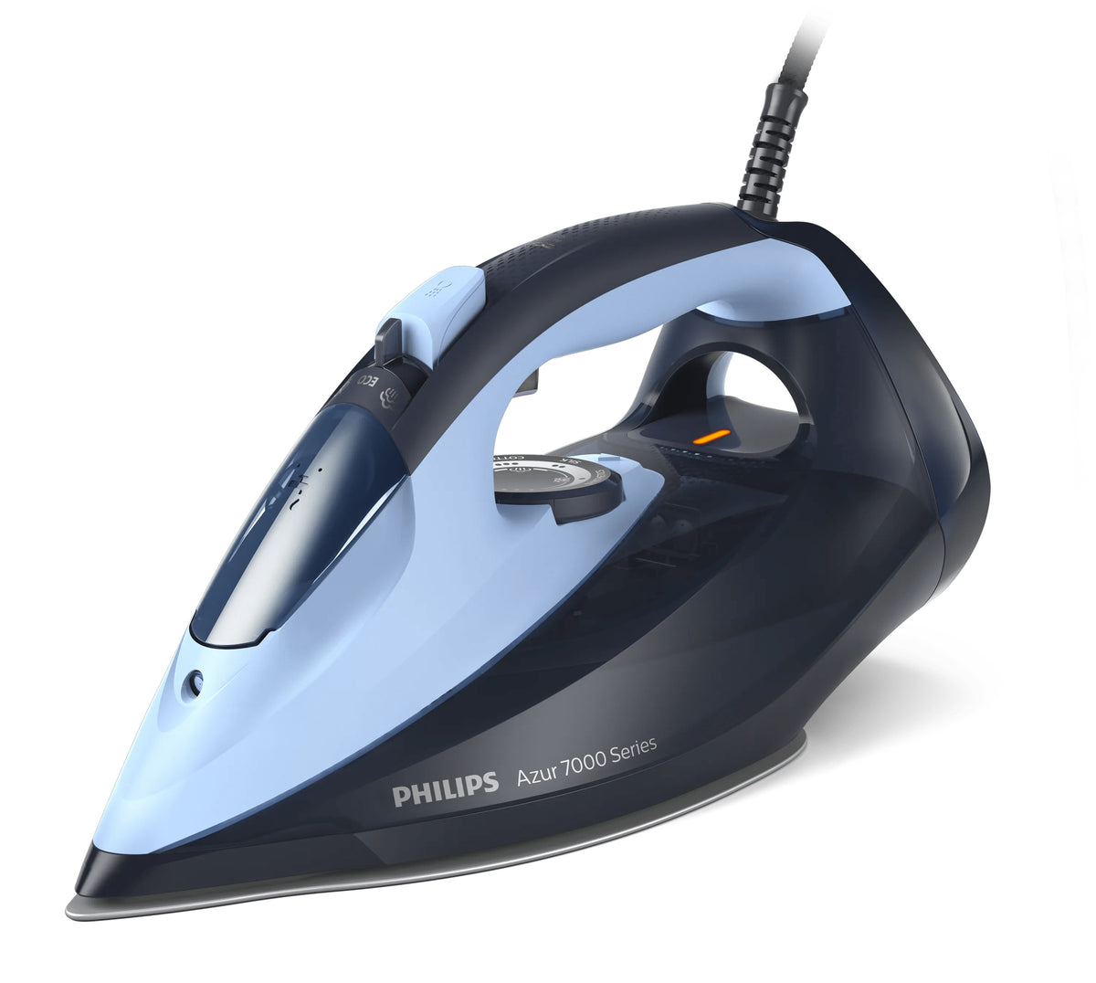 Fer a repasser vapeur - PHILIPS - DST7041/20 - A vapeur avec systeme Quick Calc - 50g/min vapeur continue - 2800W - Bleu