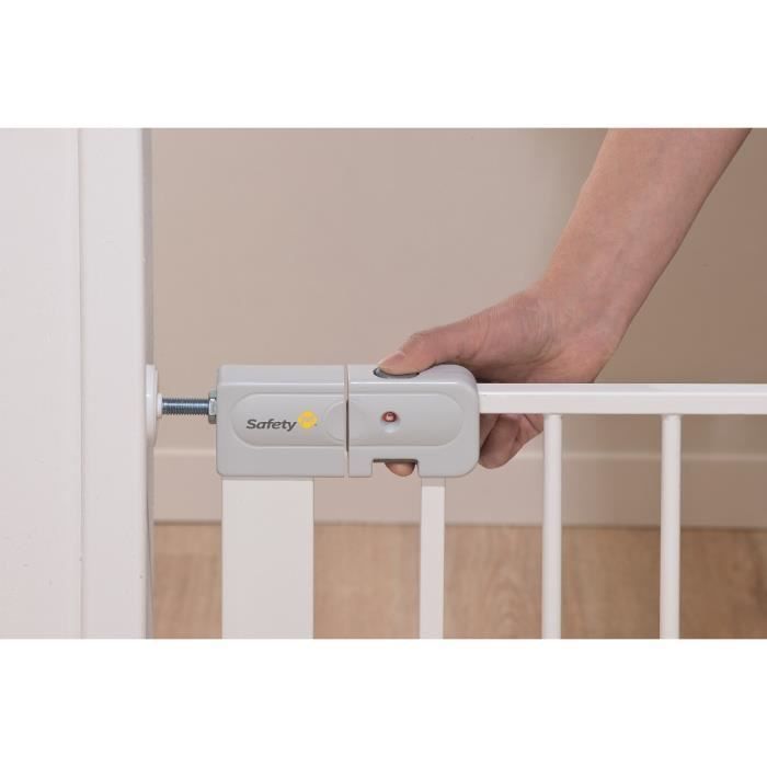 SAFETY 1ST Barriere de sÈcuritÈ enfant 73-80cm, Blanc, mÈtal, Auto Close, 4 points de pression