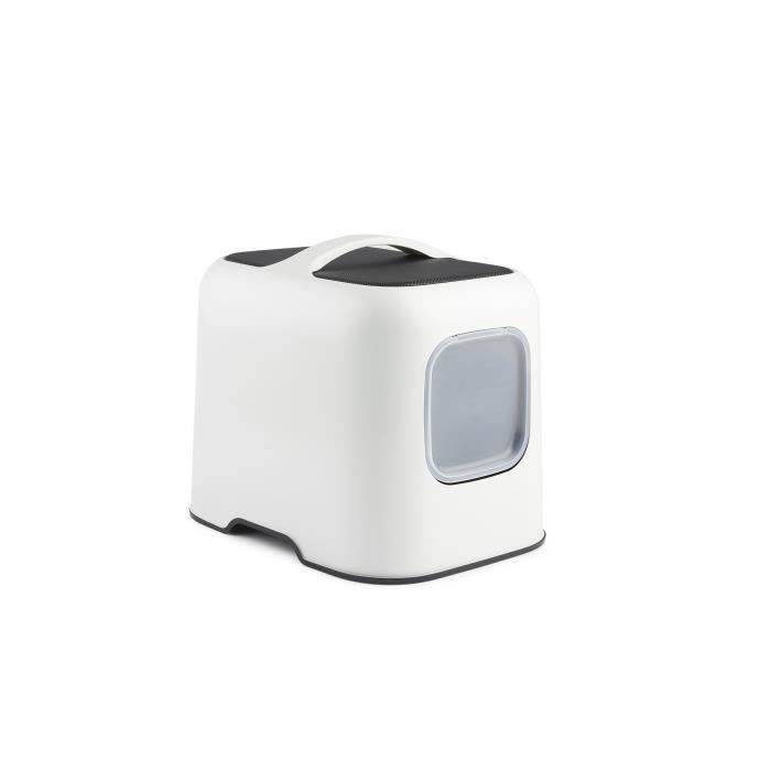 ROTHO - Maison toilette pour chat 51 x 39 x 40 cm - Bac a litiere - Blanc de Gui