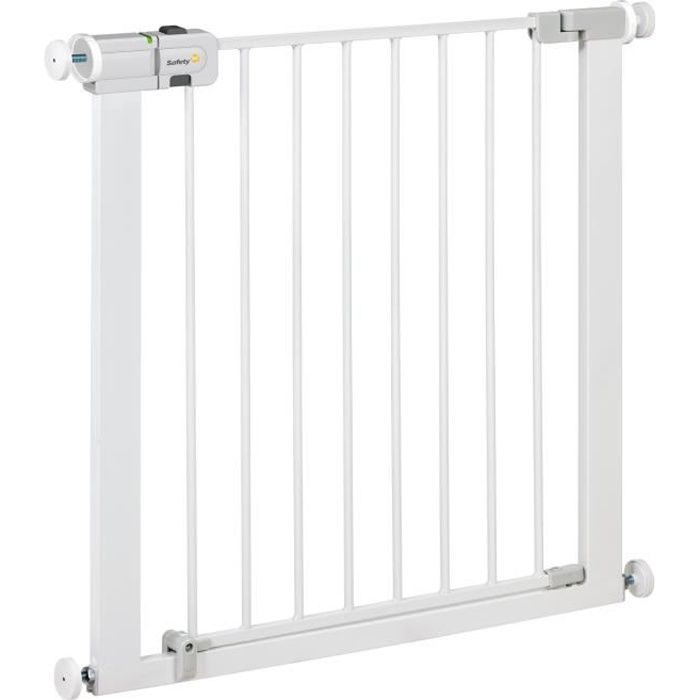 SAFETY 1ST Barriere de sécurité enfant Easy Close - Métal - 73 a 80 cm - pression, sans vis ni perçage - Blanc