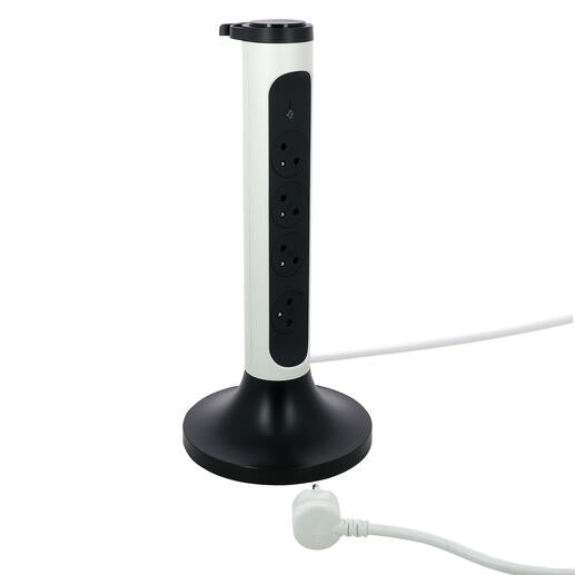 Multiprise 4 prises Legrand 2m (Noir/Blanc)