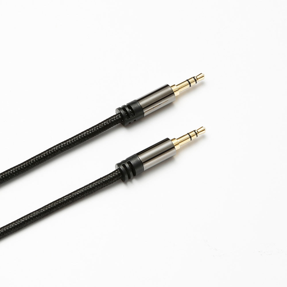 C ble Jack HG 3.5mm m le1.50 m en cotton tressé et connecteurs renforcés