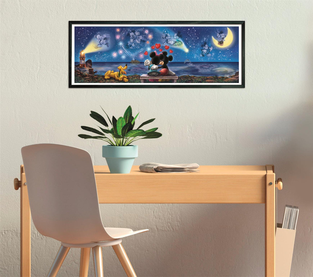 CLEMENTONI - Compact 1000 pieces Panorama - Mickey & Minnie