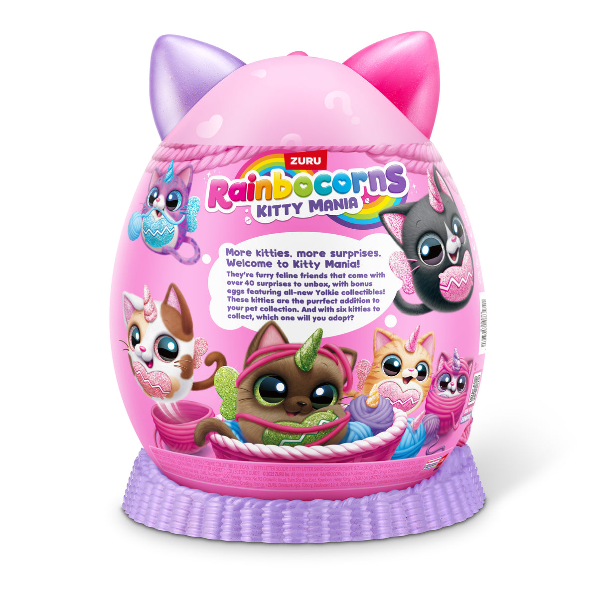 oeuf surprise - Peluche - ZURU - Rainbocorns KittyMania - Modele aléatoire - Des 3 ans