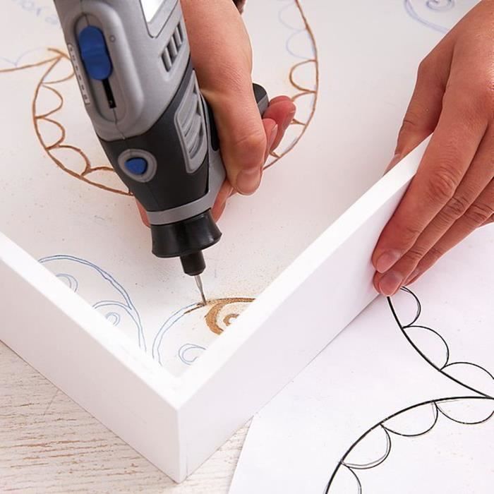 Fraises a Graver DREMEL 105 - Lot de 3 - ø 0,8mm - Sculpture et Gravure de Précision