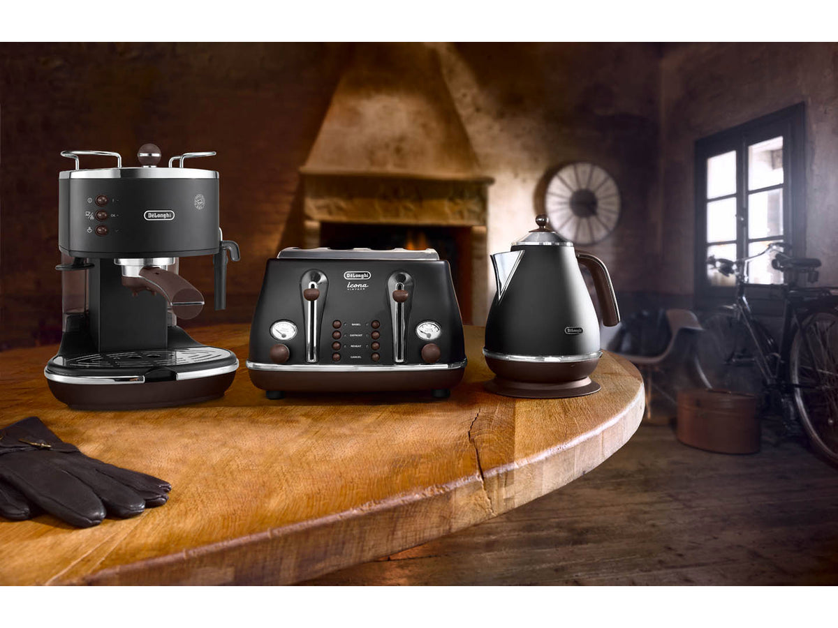 Machine expresso manuelle - De'Longhi - Icona vintage - ECOV311.BK - Noir