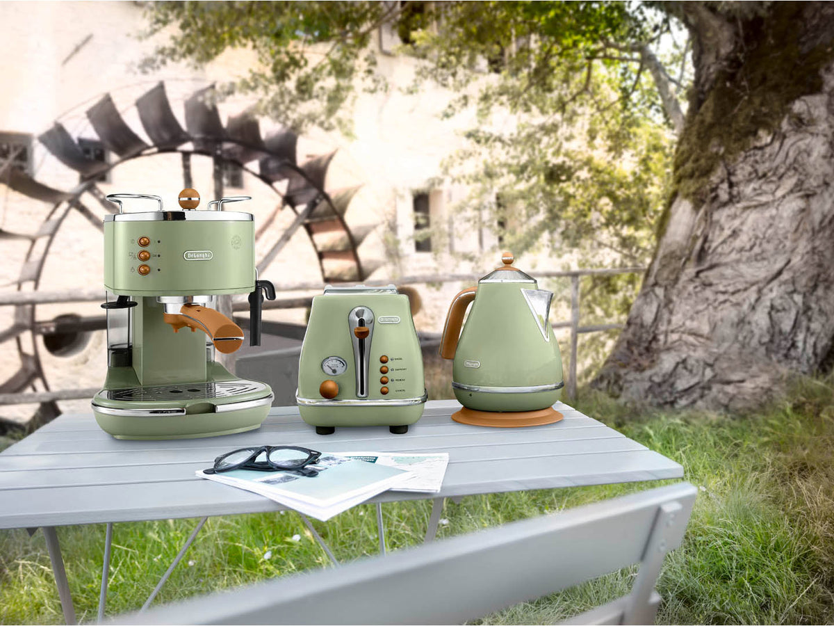 Machine expresso manuelle - De'Longhi - Icona Vintage - ECOV310.GR - Vert