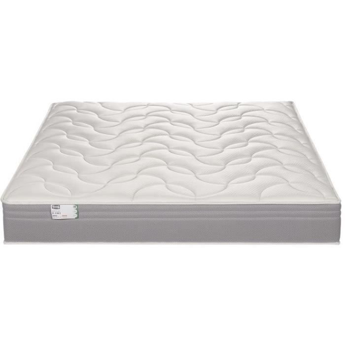 Matelas 140 x 200 SIMMONS - Hauteur 26 cm - Ressorts ensachés - Suspension FullSpring - No Flip - Fabriqué en France - R-SW3