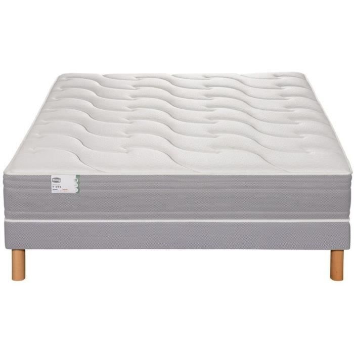 SIMMONS - Ensemble Matelas Ressorts SW4 + Sommier SW - 160x200 cm - Matelas a ressorts ensachés