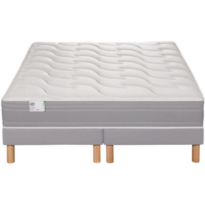 SIMMONS - Ensemble Matelas Ressorts SW4 + Sommier SW - 160x200 cm - Matelas a ressorts ensachés