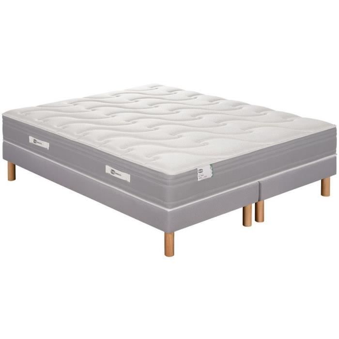SIMMONS - Ensemble Matelas Ressorts SW4 + Sommier SW - 160x200 cm - Matelas a ressorts ensachés