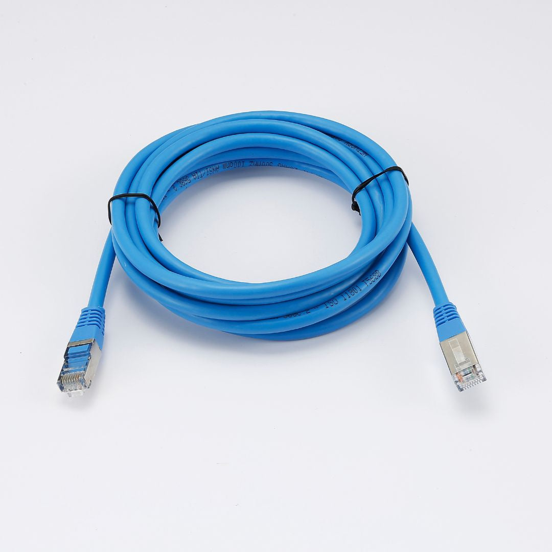 C ble RJ45 Male/Male droit CAT6A F/UTP - Longueur 3M - Bleu - en sachet