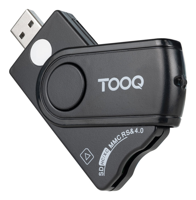 Lecteur de Cartes � puce TooQ TQR-3012B USB 2.0 (Noir)