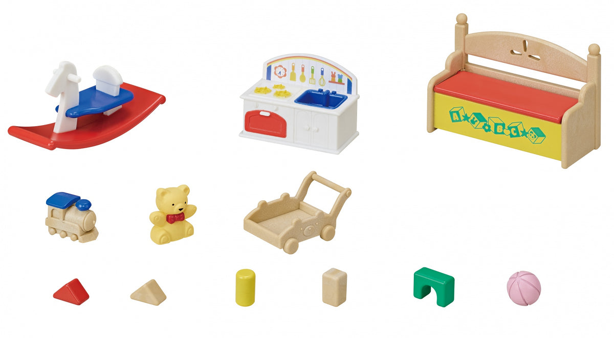 Figurines miniatures - SYLVANIAN FAMILIES - Le coffre a jouets des bébés