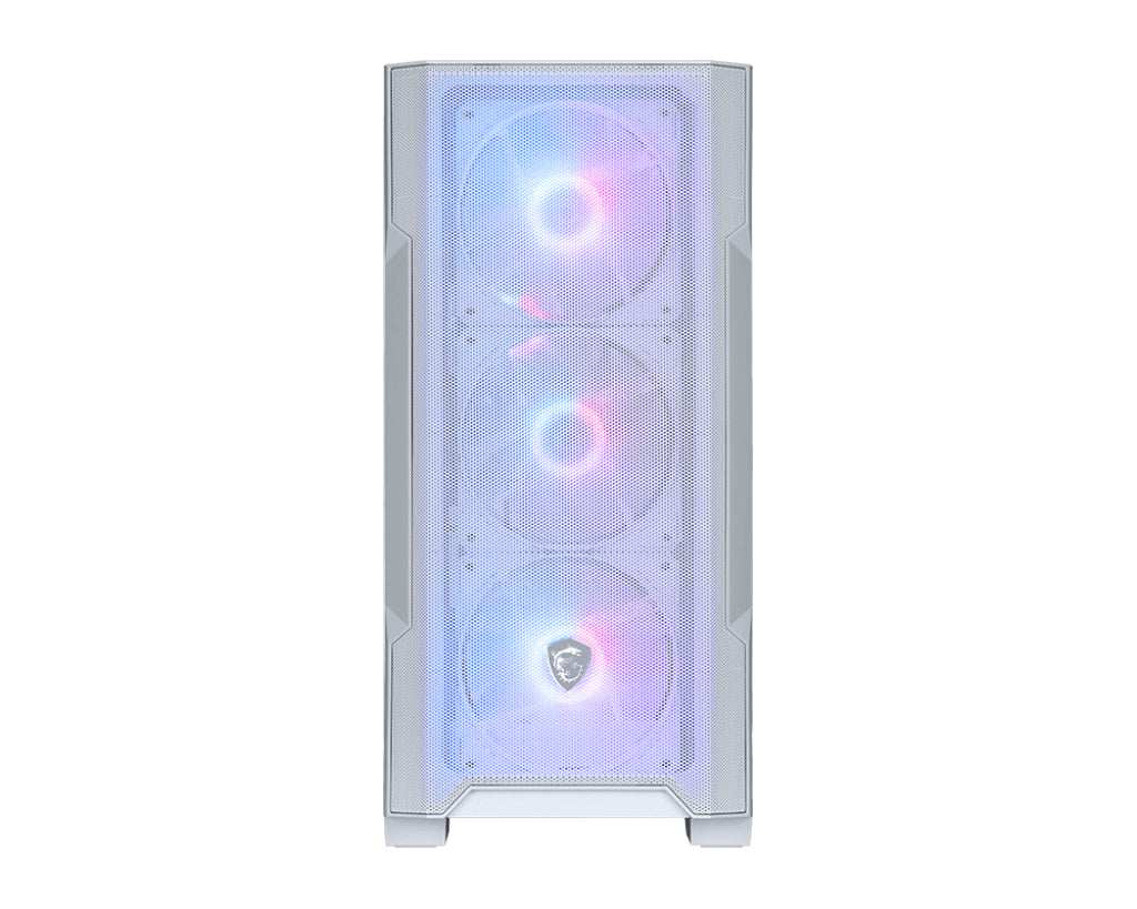 Boitier Moyen Tour ATX MSI Mag Forge M100R RGB avec panneau vitré (Blanc)