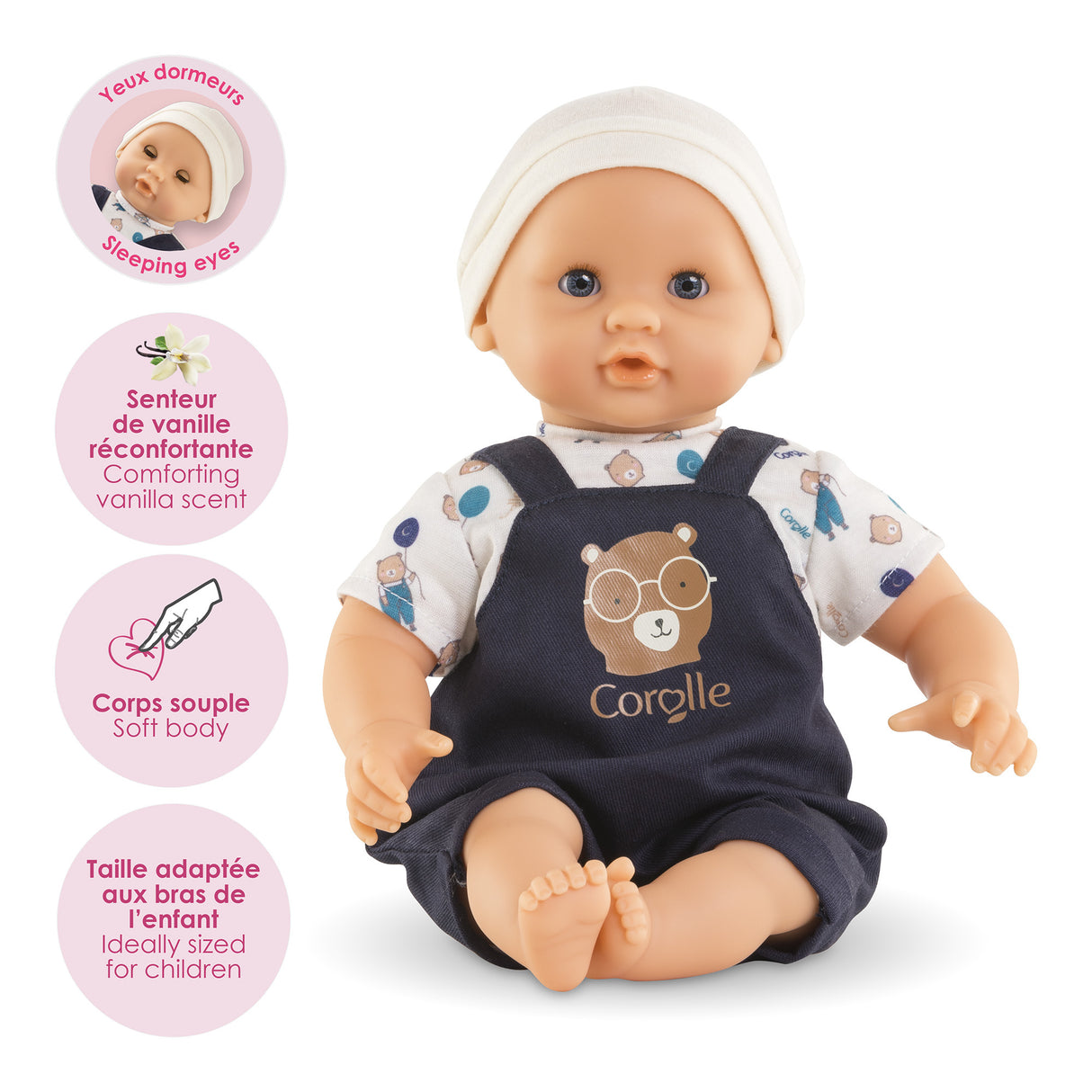 Poupon - COROLLE - Bébé Calin Maël - Ourson - 30 cm - Des 18 mois