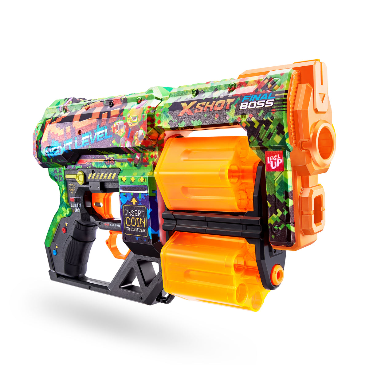 Lanceur de fléchettes - ZURU - X-SHOT Dread - Canons rotatifs doubles - 7 designs - Portée 27 m