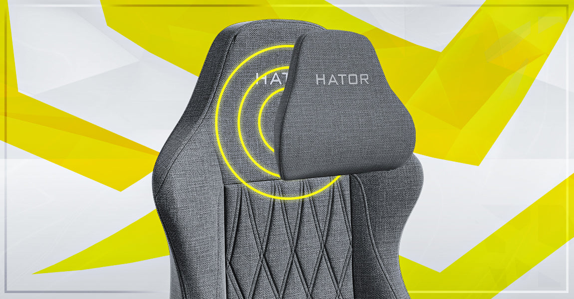 Fauteuil Hator Darkside 3 Fabric - Taille L (Noir)