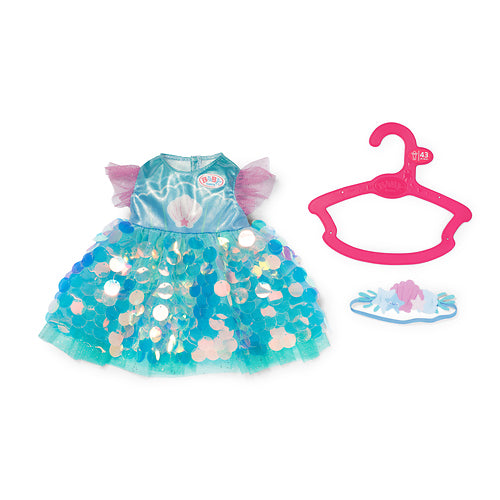 Robe sirene pour poupon - BABY BORN - Accessoire vendu sans le poupon - Taille 43 cm - Des 3 ans