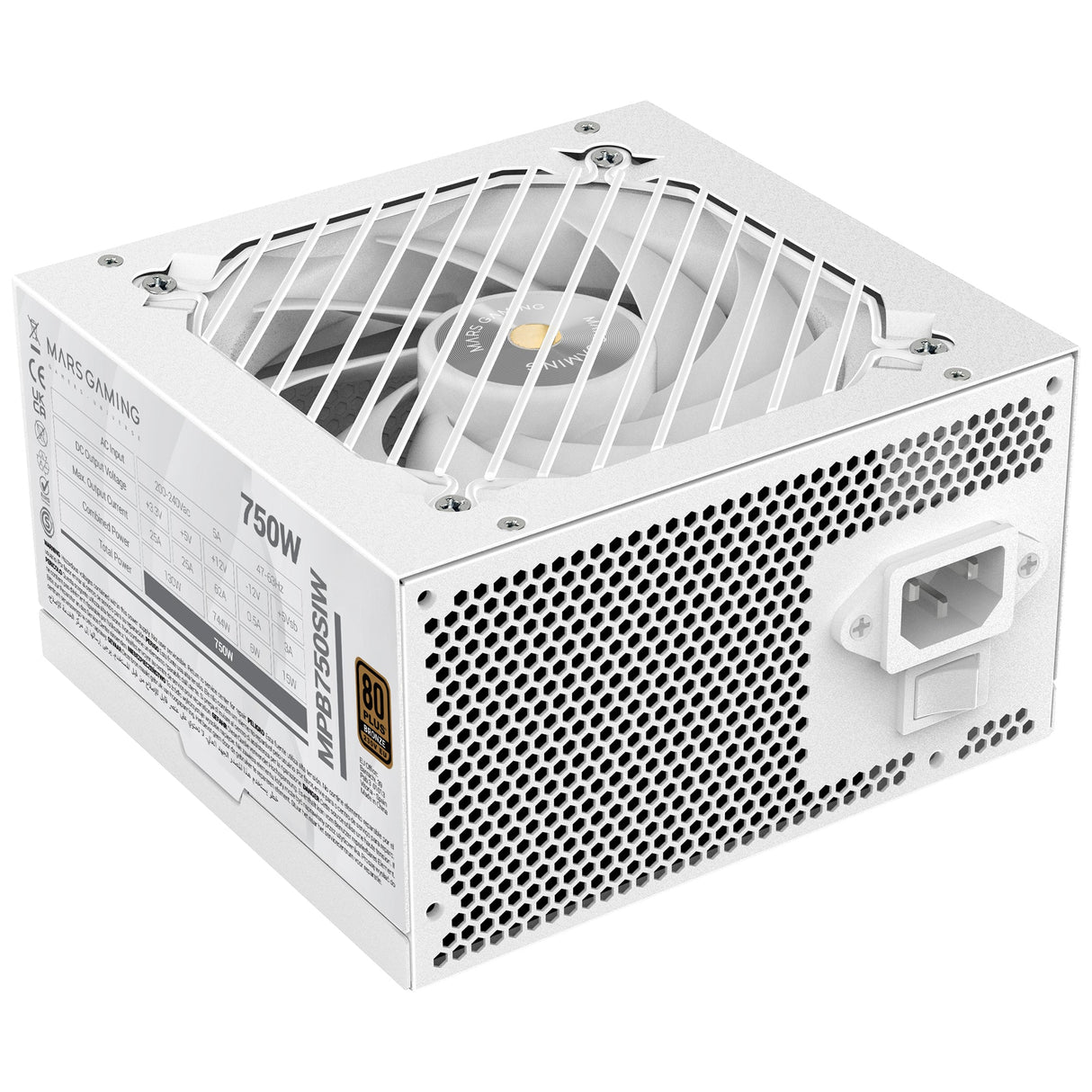 Alimentation ATX Mars Gaming MPB-SI - 750W (Blanc)