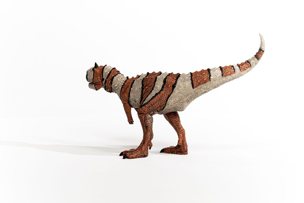 Figurine de Majungasaurus a la Mâchoire Mobile - Figurine Dinosaure Durable de l'ere Jurassique - Jouet Détaillé pour Garçons et