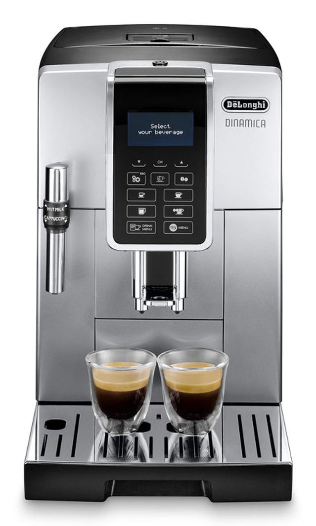 Machine expresso broyeur - De'Longhi - Dinamica - ECAM350.35.SB - 4 recettes - Silver