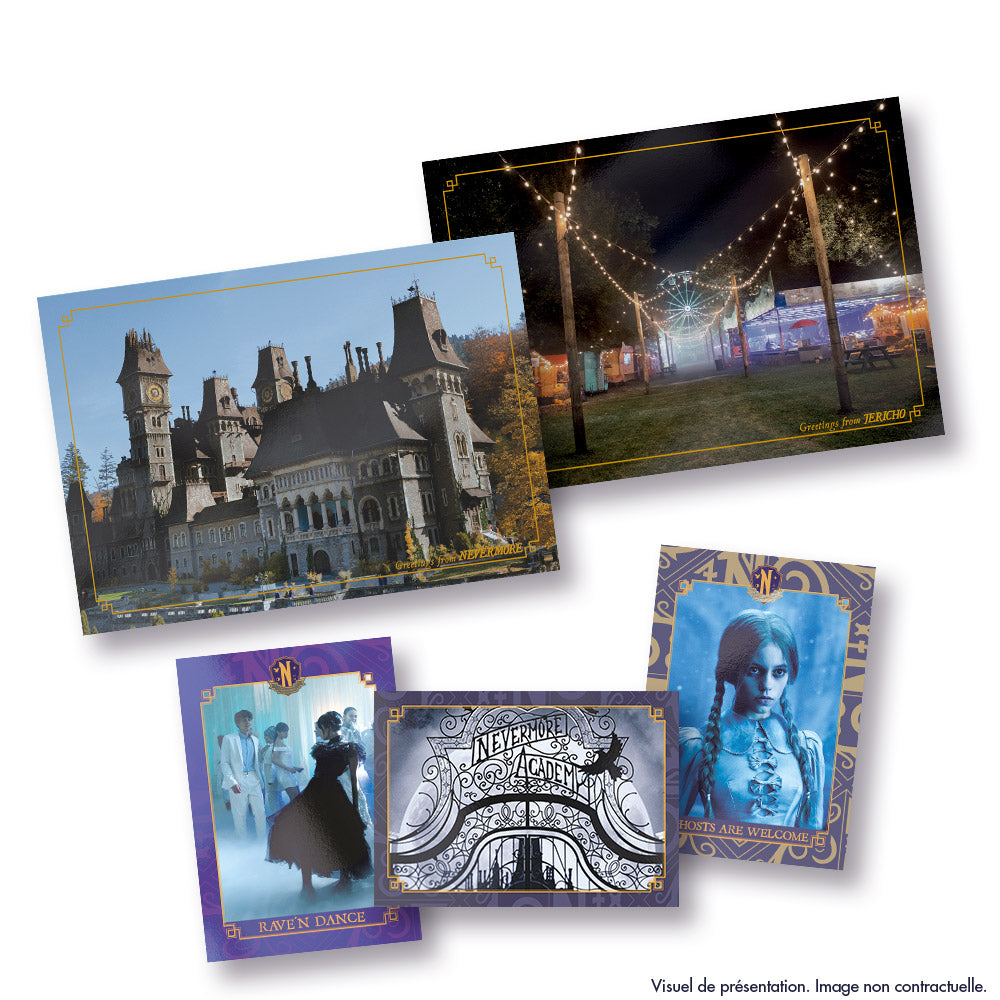 Cartes a collectionner - PANINI - WEDNESDAY HALLOWEEN - 40 cartes + 5 cartes XXL