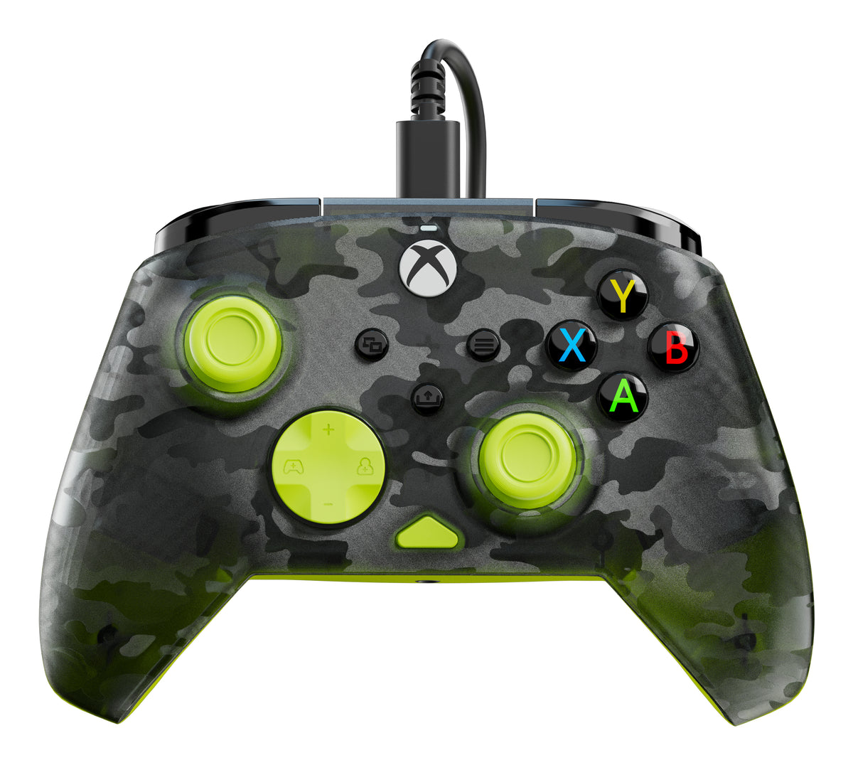 Manette de jeu - Xbox Series X|S, Xbox One et PC - Rematch Core - RGB - Filaire - Camouflage Noir / Jaune - TURTLE BEACH