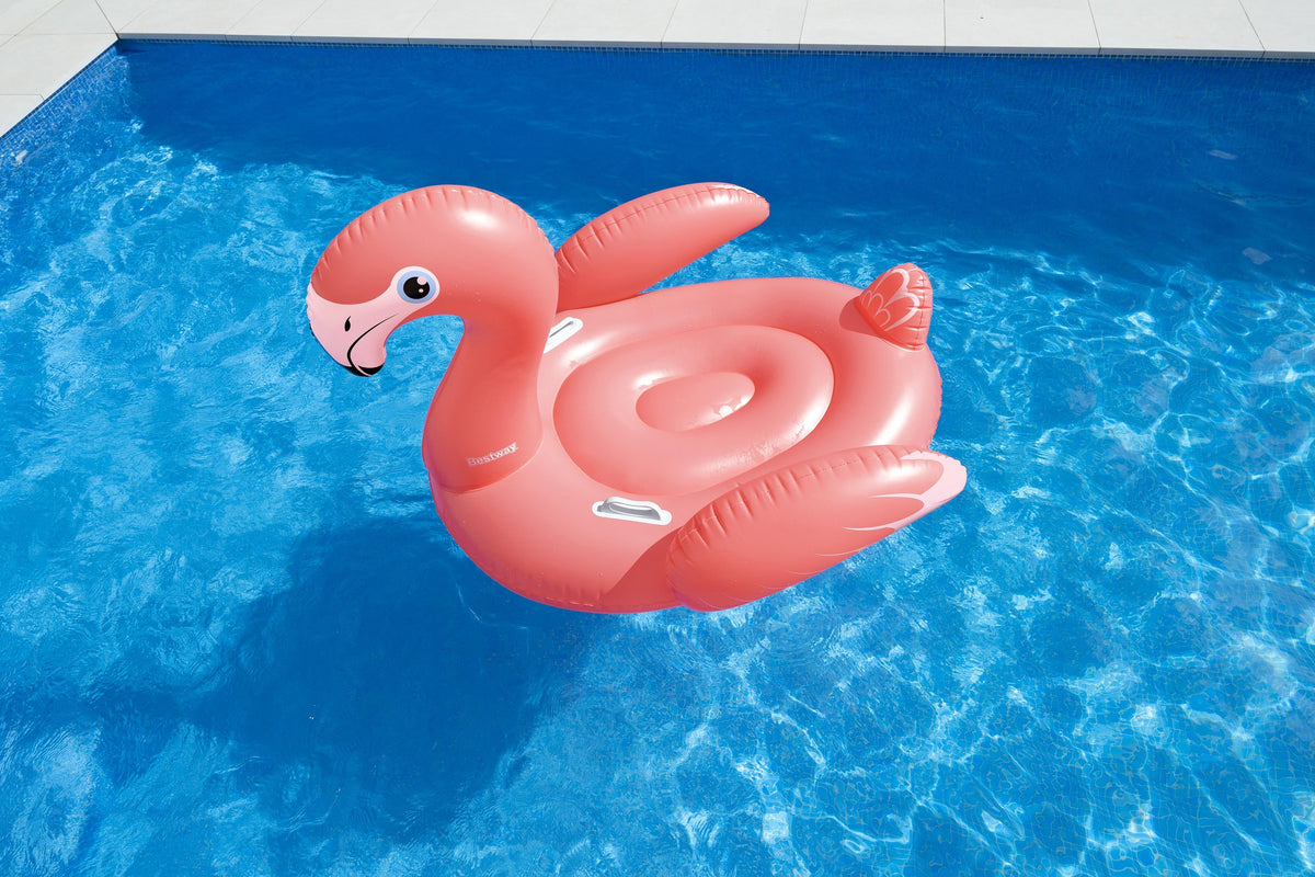 Bouée a chevaucher - Bestway - Flamant rose - 168 x 120 cm