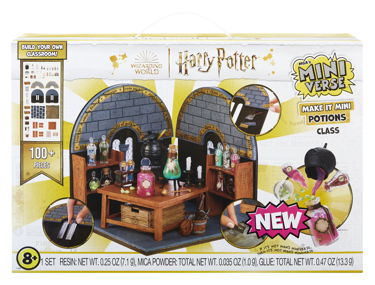 MGA Miniverse - Harry Potter - Jeu Créatif - Mini Set classes des potions Poudlard - Loisirs créatif et décoratif en résine