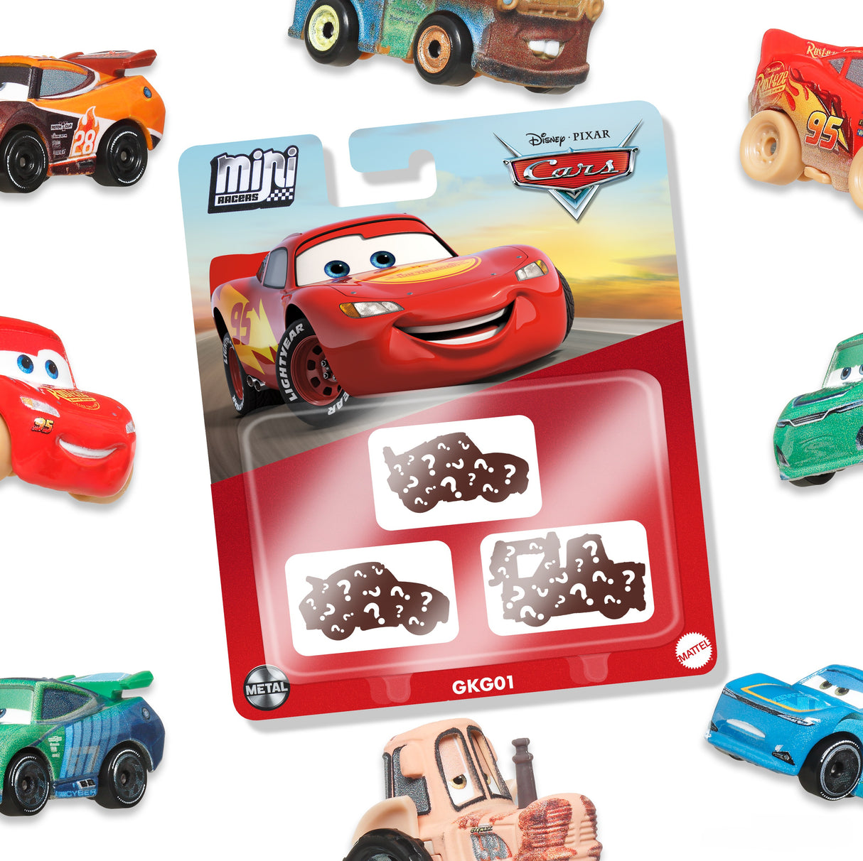 Cars Disney Pixar - Pack de 3 Mini Véhicules (modele aléatoire) - Petite Voiture - 3 ans et + - Disney Pixar Cars - GKG01