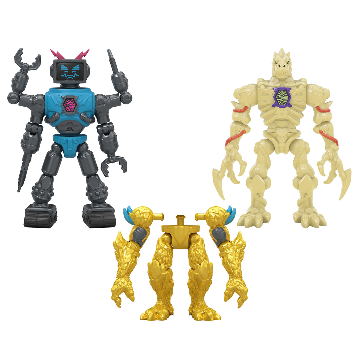 Pack de 2 figurines - MRBEAST LAB - Mix & Match - 2 FIG HYBRIDS Moitié de figurine DRAGON