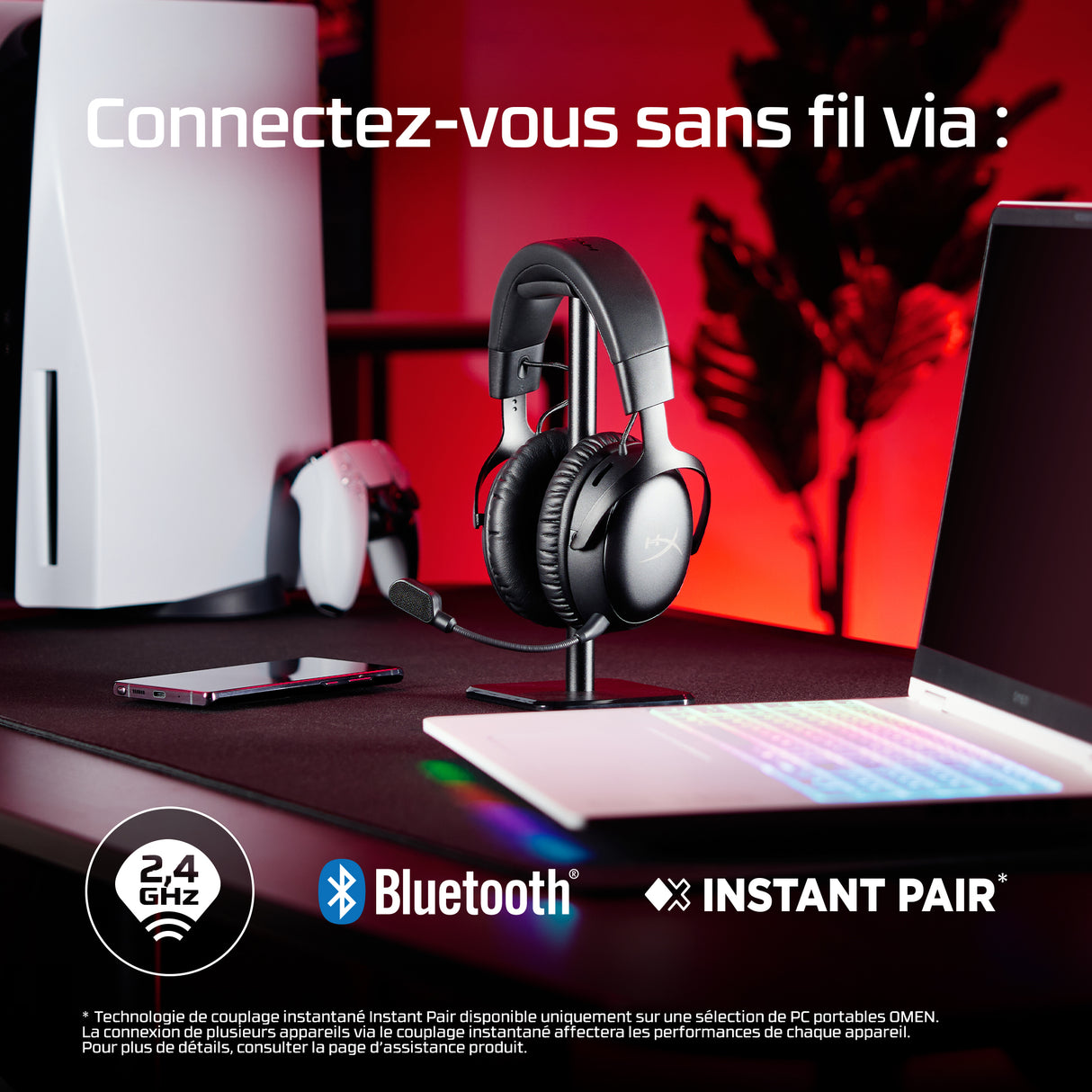 Casque Gamer Sans Fil - HyperX Cloud III S Wireless - pour PC et console