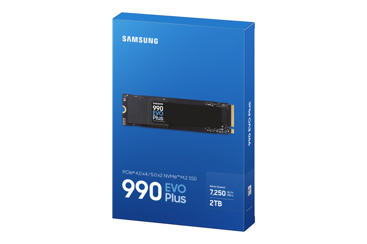 SAMSUNG - 990 EVO Plus - SSD Interne - 2 To - NVMe M.2 PCIe 4.0x4 - Vitesse lecture jusqu'a 7 250 Mo/s