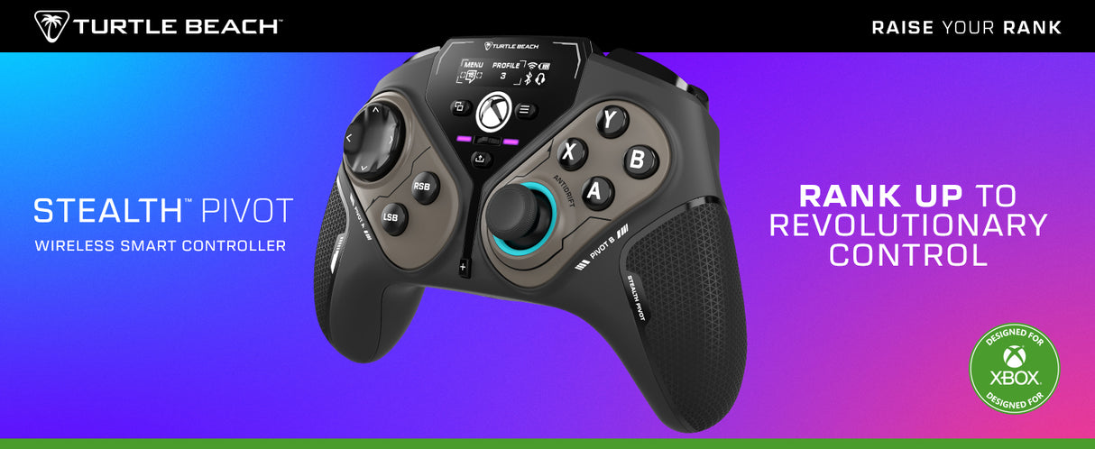 Manette intelligente sans fil - TURTLE BEACH - TBS-0120-05 - Stealth™ Pivot - 2,4GHz ou Bluetooth - Noir