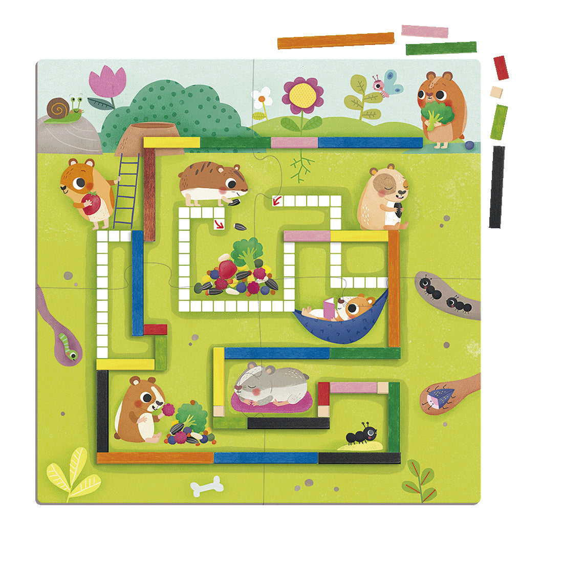 Jeu éducatif - GOULA - 1-10 Maths - Aide les hamsters a constituer leurs provisions pour l'hiver