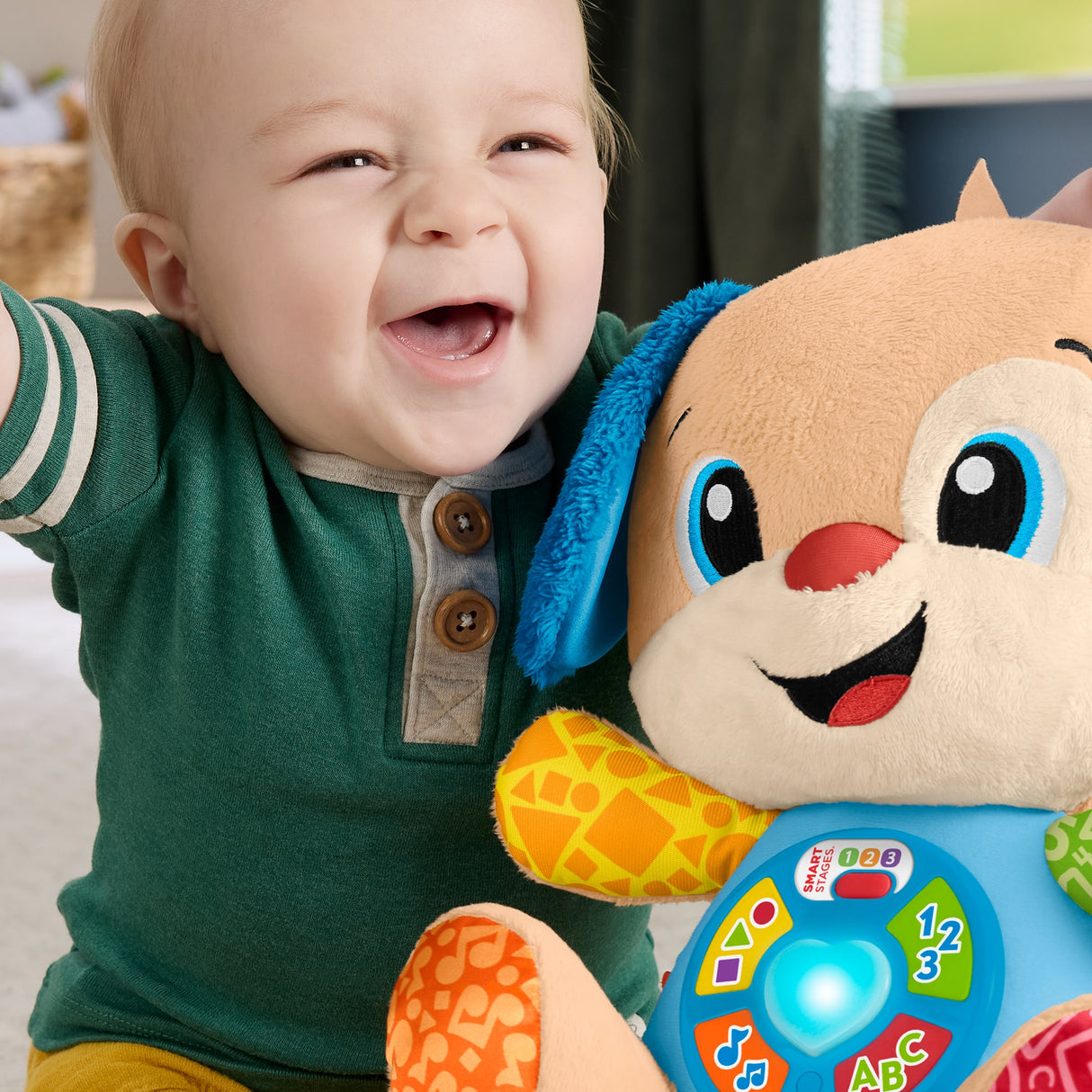Fisher-Price-Rires Et Éveil-Puppy Éveil Progressif-Peluche Musicale JFD20